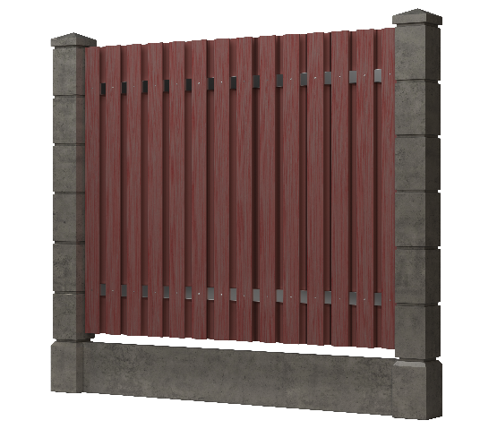 Заборная доска GRINDERDECO, ДПК, тиснение "дуб" Мербау купить в Пыть-Яхе