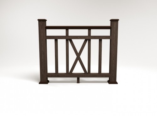 Ограждение из ДПК FG6 венге купить в Пыть-Яхе