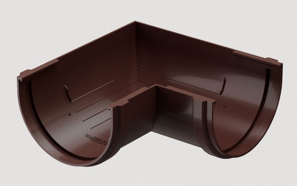 Угловой элемент 90˚ПВХ Docke STANDART Тёмно-коричневый купить в Пыть-Яхе