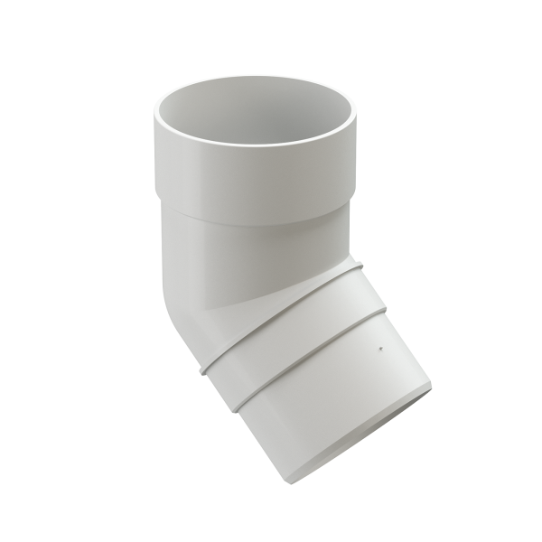 Колено 45˚ Docke Premium ПВХ - Пломбир купить в Пыть-Яхе