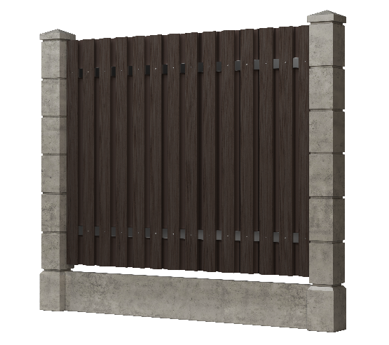 Заборная доска GRINDERDECO, ДПК, тиснение "дуб" Венге купить в Пыть-Яхе