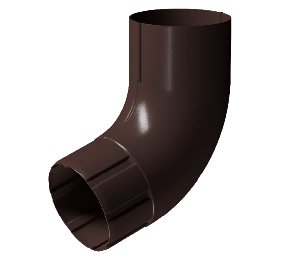 Колено 72° D90 Döcke STAL PREMIUM Шоколад, (RAL 8019) купить в Пыть-Яхе