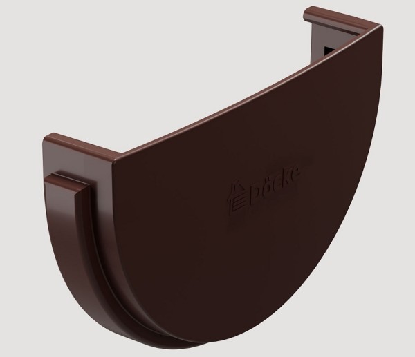 Заглушка желоба ПВХ Docke STANDART Тёмно-коричневый купить в Пыть-Яхе