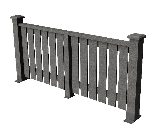 Ограждения декоративное ДПК GRINDERDECO  Вилидж серый базальт купить в Пыть-Яхе