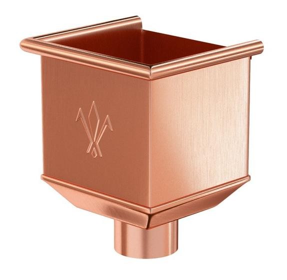 Водосток Aquasistem, система 125x90 - Водосборная воронка медная купить в Пыть-Яхе