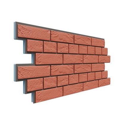 Фасадная термопанель Доломит Венецианский кирпич 20 мм Красный