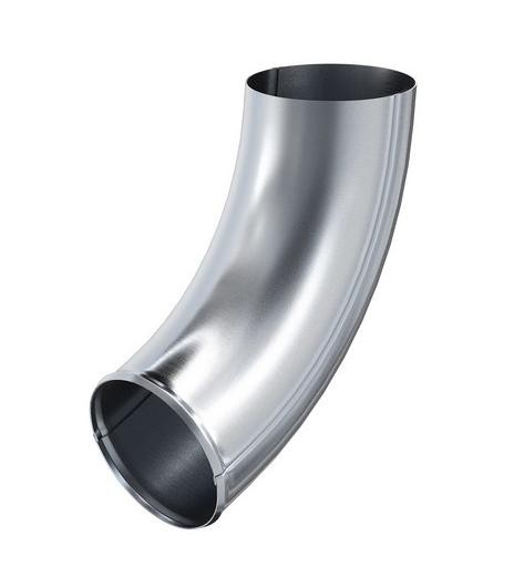 Водосток Aquasistem, Система 125x90 - Колено трубы сливное оцинковка купить в Пыть-Яхе