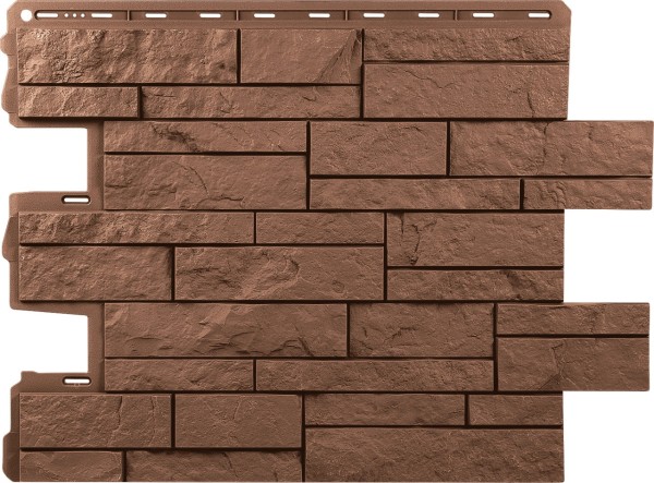 Фасадная панель Альта-Профиль Шотландия Терракотовый купить в Пыть-Яхе