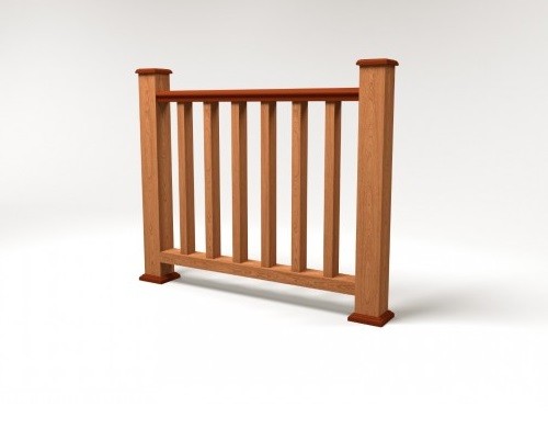 Ограждение из ДПК FG5 терракот купить в Пыть-Яхе