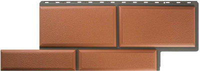 Фасадная панель камень Флорентийский терракотовый