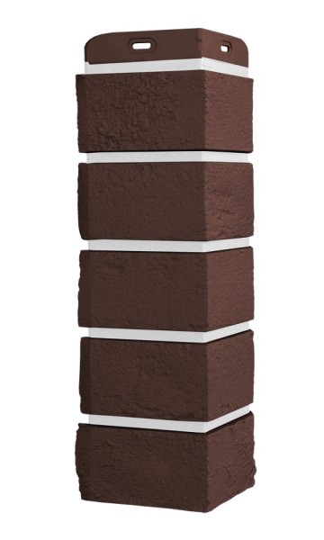 Угол Grand Line состаренный кирпич Элит каштан, ШОВ белай купить в Пыть-Яхе