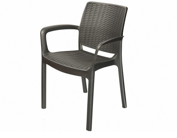 Стул с подлокотниками JERSEY Коричневый купить в Пыть-Яхе