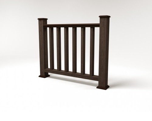 Ограждение из ДПК FG5 венге купить в Пыть-Яхе
