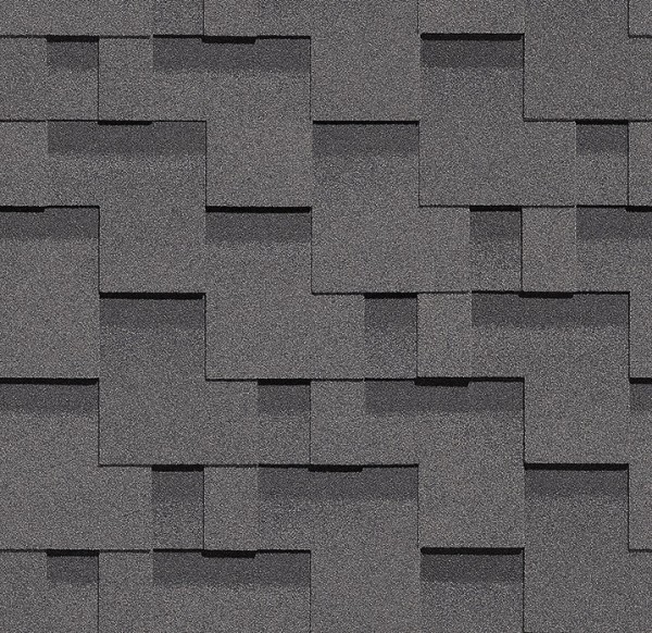Гибкая черепица Docke, коллекция Тетрис – Серый купить в Пыть-Яхе