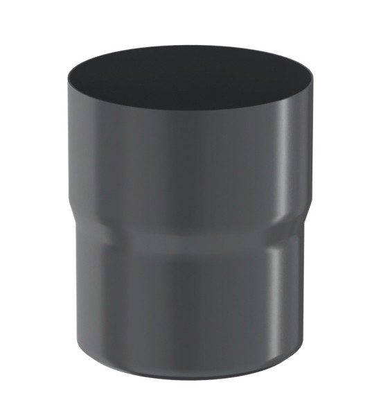 Водосток Aquasistem, система 125x90 - Соединитель трубы RAL 7024 Тёмно-серый купить в Пыть-Яхе