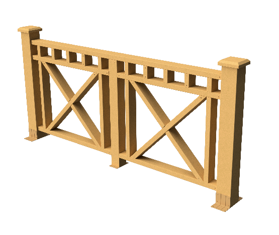 Ограждения декоративное ДПК GRINDERDECO Виктория песчаник купить в Пыть-Яхе