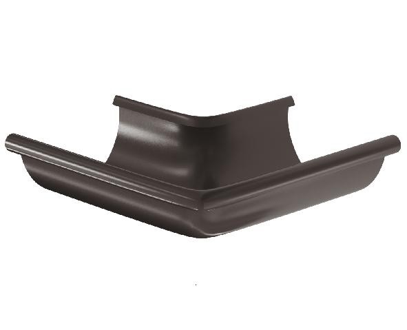 Водосток Aquasistem, система 125x90 - Угол желоба, наружный 90° RR 32 Тёмно-Коричневый купить в Пыть-Яхе