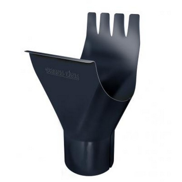 Водосток Grand Line 125x90 – Воронка желоба RAL 7024 купить в Пыть-Яхе