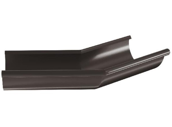 Водосток Aquasistem, система 125x90 - Угол желоба, наружный 135° RR 32 Тёмно-Коричневый купить в Пыть-Яхе