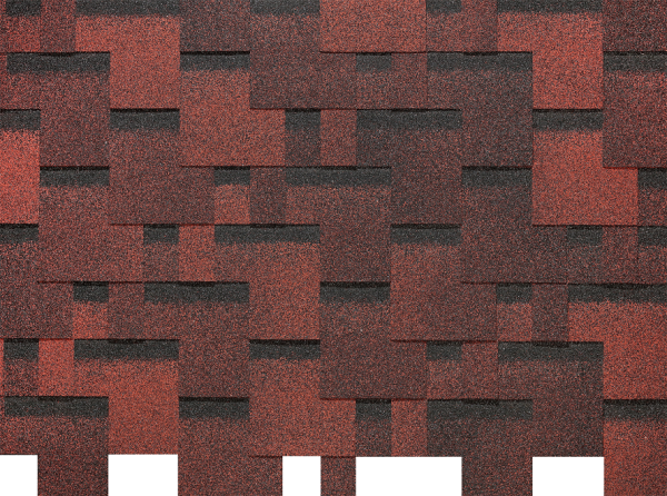 Гибкая черепица EURASIA Docke, Коллекция Лабиринт Красный купить в Пыть-Яхе