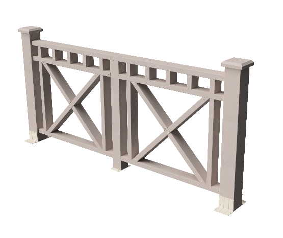 Ограждения декоративное ДПК GRINDERDECO Виктория выбеленный дуб купить в Пыть-Яхе