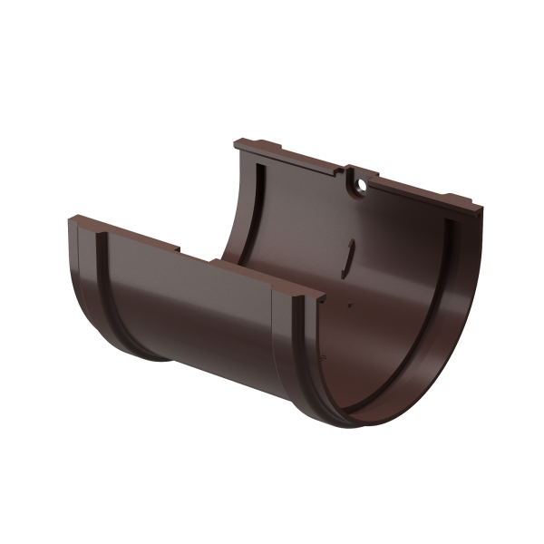 Соединитель желоба Docke Premium ПВХ - Шоколад купить в Пыть-Яхе