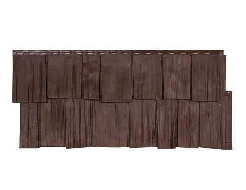 Фасадная панель T-Сайдинг-Щепа дуб ЭКО-1 Коричневый купить в Пыть-Яхе