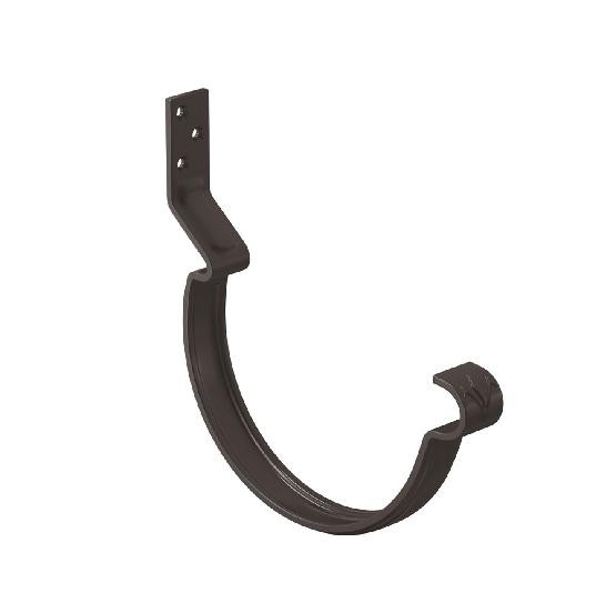 Водосток Aquasistem, система 125x90 - Крюк крепления желоба короткий RR 32 Тёмно Коричневый купить в Пыть-Яхе