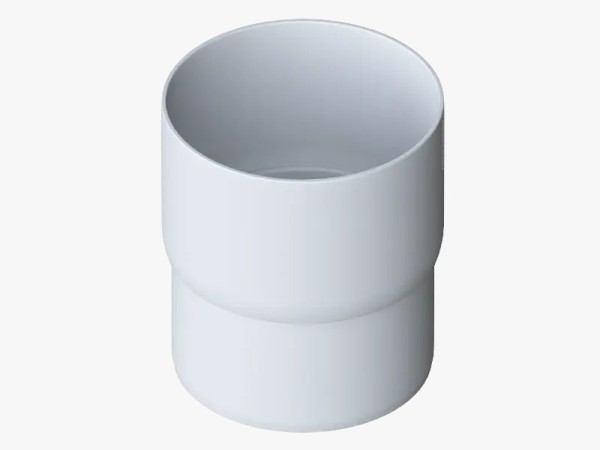 Водосток Альта-Профиль ПВХ – Муфта трубы водосточная (белый) купить в Пыть-Яхе