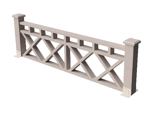 Ограждения декоративное ДПК GRINDERDECO Бэйли выбеленый дуб купить в Пыть-Яхе