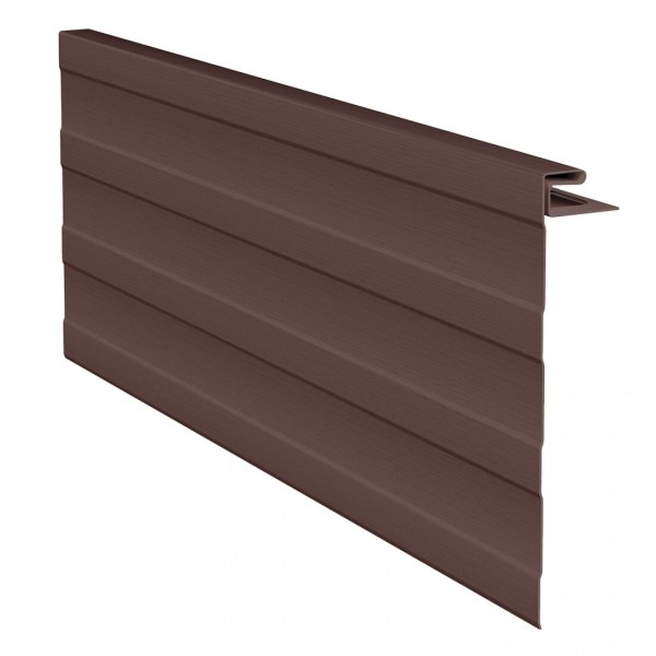 J-фаска ( ветровая, карнизная планка ) для сайдинга, коричневая купить в Пыть-Яхе