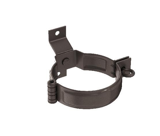 Водосток Aquasistem, система 150/100 - Декоративный хомут трубы под дерево с комплектом крепления RR 32 Тёмно-Коричнневый купить в Пыть-Яхе