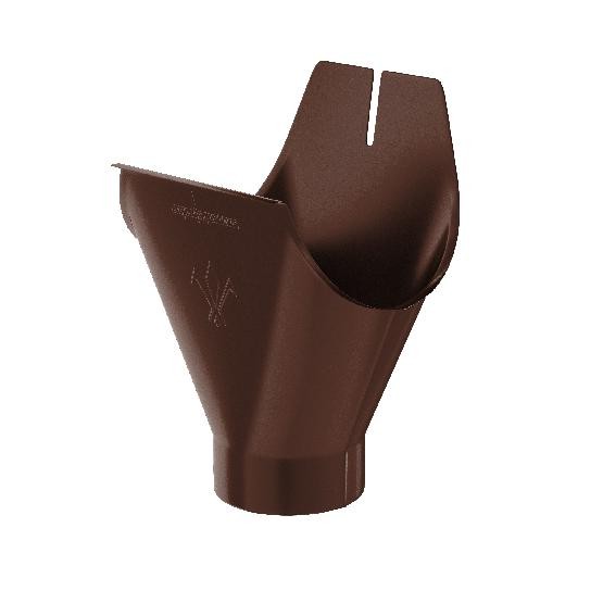 Водосток Aquasistem, система 125x90 - Воронка желоба RAL 8017 Коричневый купить в Пыть-Яхе