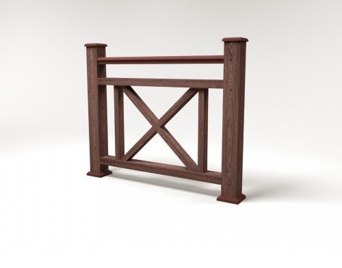 Ограждение из ДПК FG2 шоколад купить в Пыть-Яхе