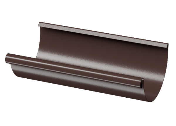 Желоб полукруглый D125 3 м Döcke STAL PREMIUM Шоколад, (RAL 8019) купить в Пыть-Яхе