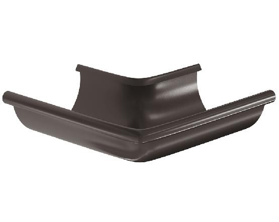 Водосток Aquasistem, система 125x90 -  Угол желоба, наружный 90° RR 32 Тёмно Коричневый купить в Пыть-Яхе