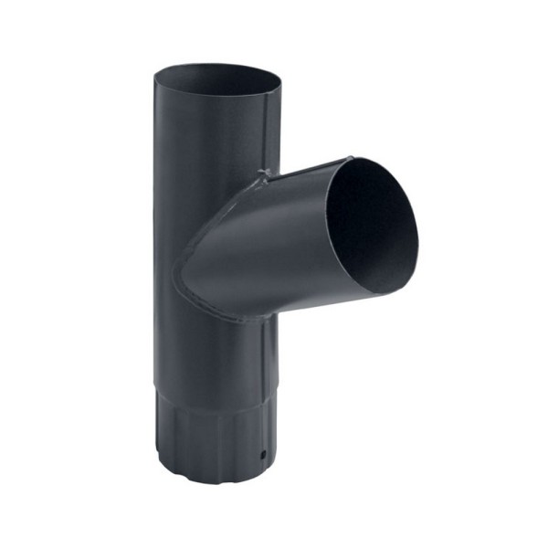 Водосток Grand Line 125x90 – Тройник RAL 7024 купить в Пыть-Яхе