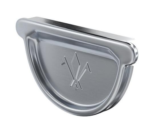 Водосток Aquasistem, Система 150/100 - Заглушка желоба универсальная оцинкованая купить в Пыть-Яхе