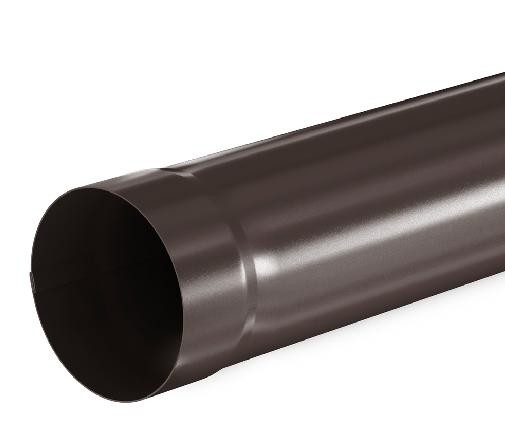 Водосток Aquasistem, система 125x90 - Труба водосточная 1.00м RR 32 Тёмно Коричневый купить в Пыть-Яхе