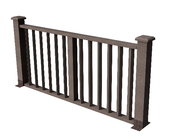 Ограждения декоративное ДПК GRINDERDECO Бруклин венге купить в Пыть-Яхе