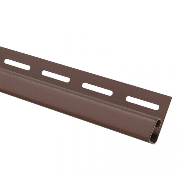 Финишная планка (завершающая полоса) для сайдинга, коричневый купить в Пыть-Яхе