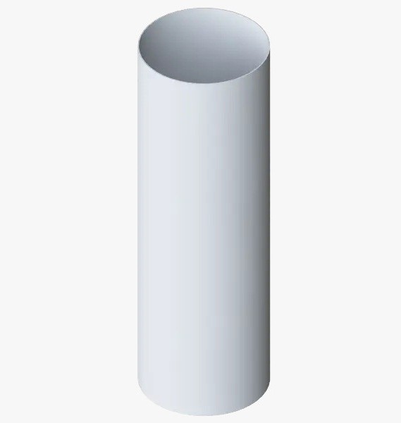 Водосток Альта-Профиль ПВХ – Труба водосточная 4м (белый) купить в Пыть-Яхе