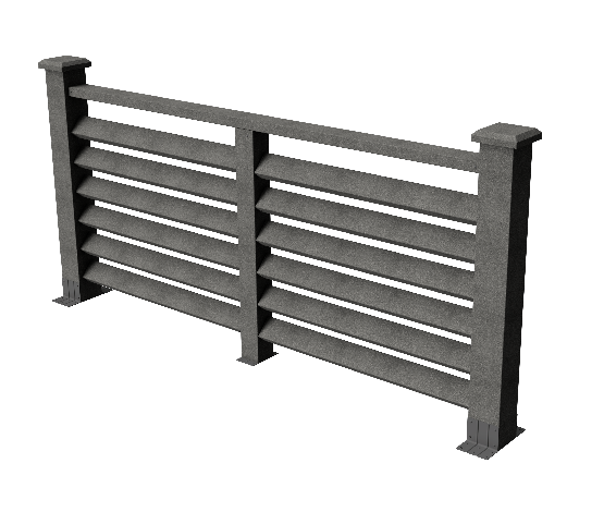 Ограждения декоративное ДПК GRINDERDECO Босфор серый базальт купить в Пыть-Яхе