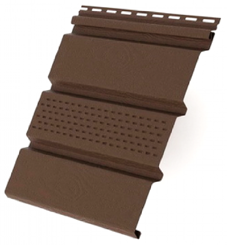 Софит с центральной перфорацией, коричневый купить в Пыть-Яхе