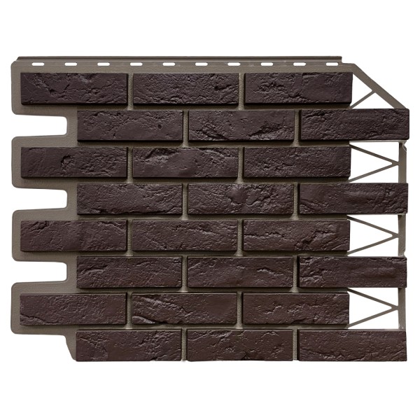 Фасадная панель FineBer, Кирпич Баварский, Темно коричневый купить в Пыть-Яхе