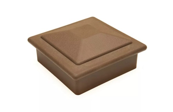 Крышка верхняя ПВХ для столба Deckart 125х125 Шоколад купить в Пыть-Яхе