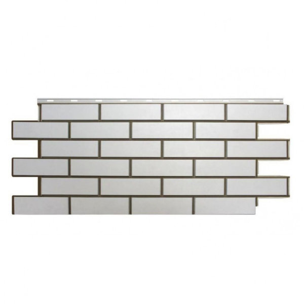 Фасадная панель Nordside, Гладкий Кирпич, Белый купить в Пыть-Яхе