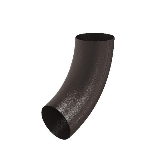 Водосток Aquasistem, Система 150/100 - Колено трубы RR 32 Тёмно-коричневый matt купить в Пыть-Яхе