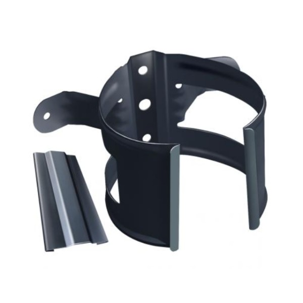 Водосток Grand Line 125x90 – Хомут трубы (на дерево) RAL 7024 купить в Пыть-Яхе