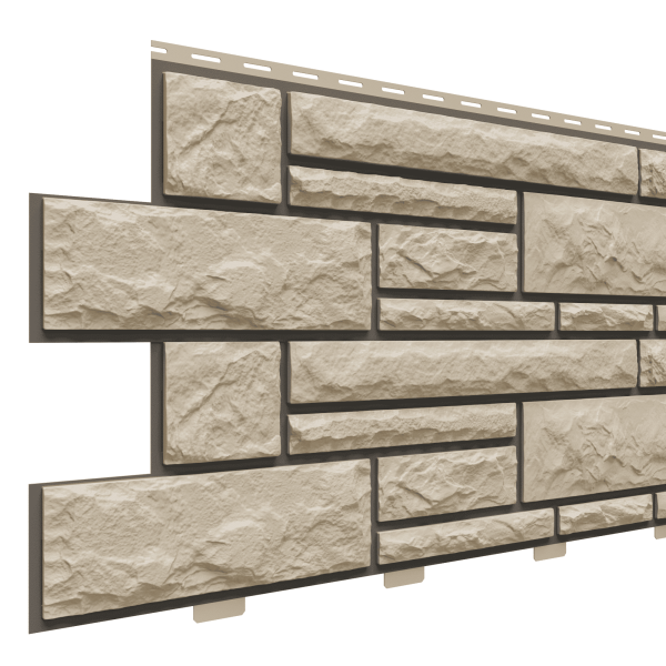 Фасадная панель Доломит, Брусчатка Доломит Сандал (3м) купить в Пыть-Яхе